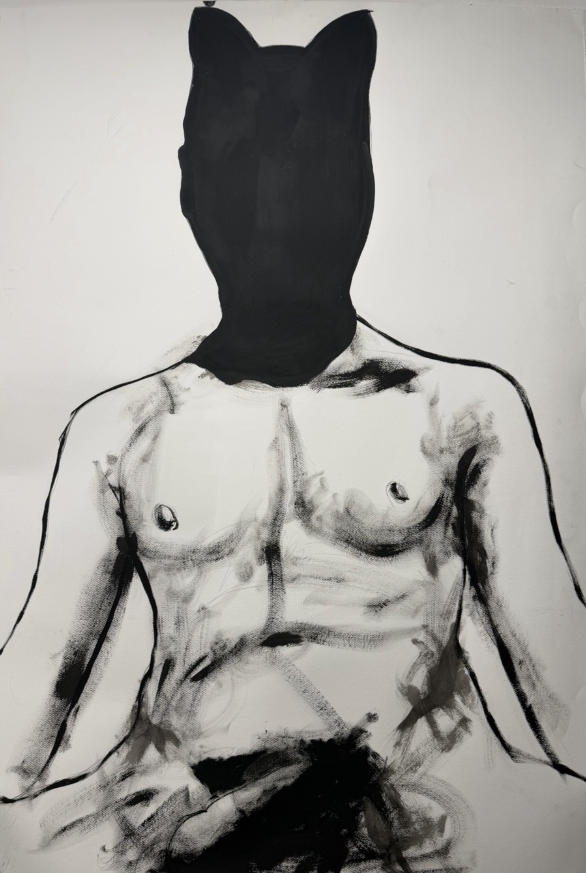 Monster ~ work on paper by Zoobs Ansari